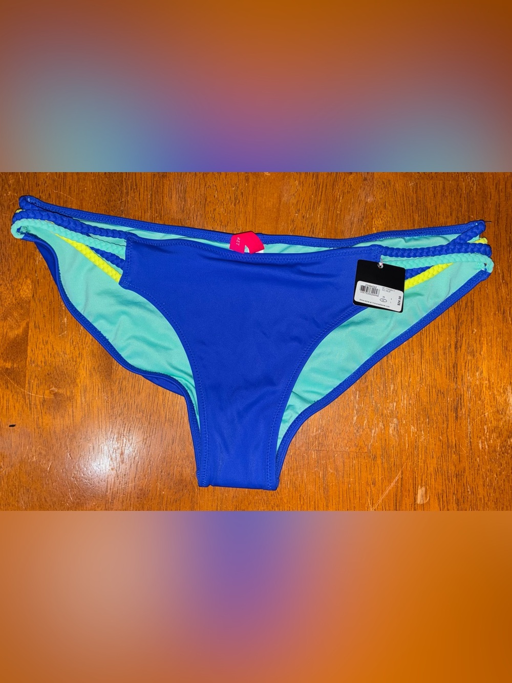 Women’s Blue Bikini Bottom with Mint Accents Victoria’s Secret